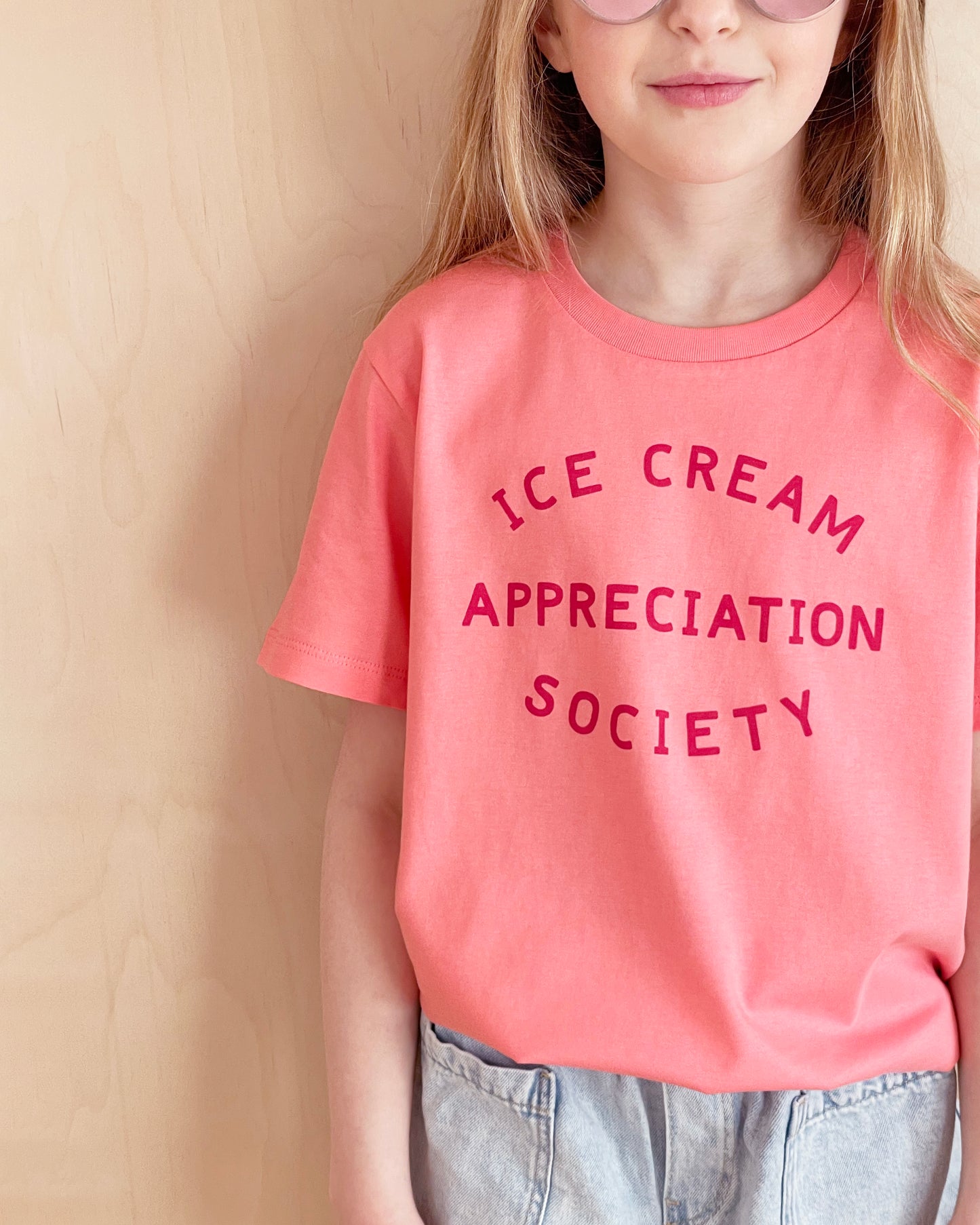 Ice Cream Appreciation Society Kids T-shirt - Bubblegum Pink
