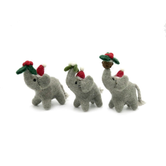 Mini Elephant Christmas Tree Decoration