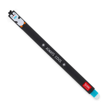 Legami Erasable Penguin Pen - Turquoise Ink