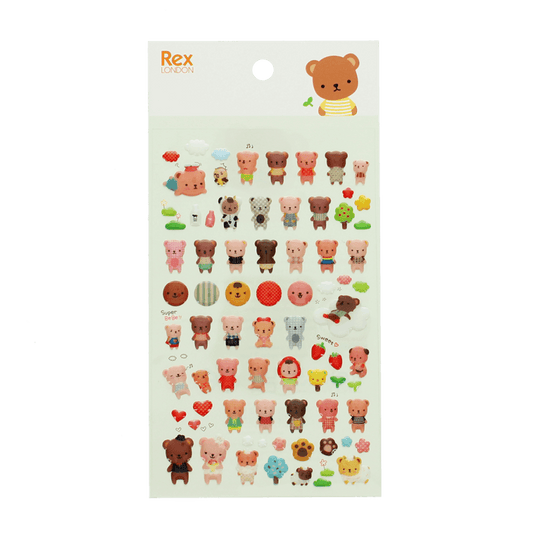 3D Puffy Stickers - Adorable Bears