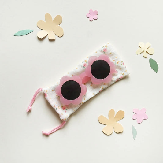 Spotty Pink Flower Sunglasses