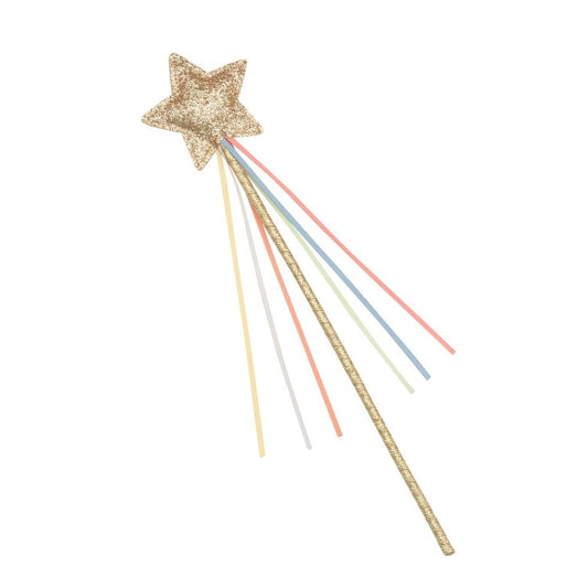 Rainbow Glitter Star Wand