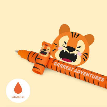 Legami Erasable Tiger Pen - Orange Ink