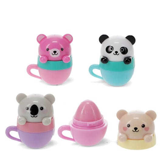 Mini Berry Scented Lip Balm - Teacup Animal Friends