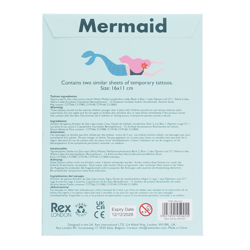 Temporary Tattoos - Mermaids