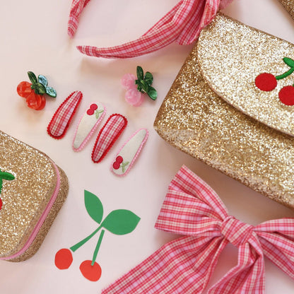 Cherry Dreams Glitter Bag