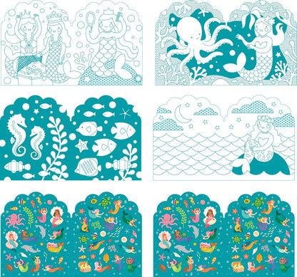 Mermaid Colouring Book and Stickers