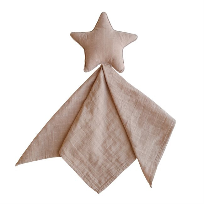 Mushie Lovey Cuddle Blanket - Star Natural