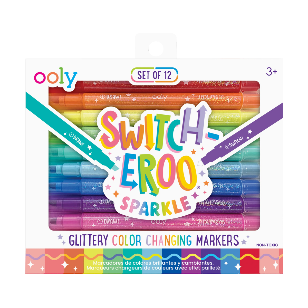 Ooly Switch-eroo Sparkle Glittery Colour Changing Markers