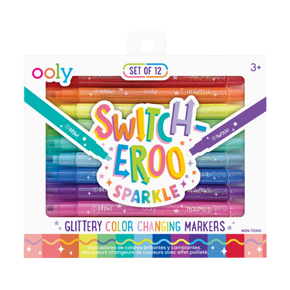 Ooly Switch-eroo Sparkle Glittery Colour Changing Markers