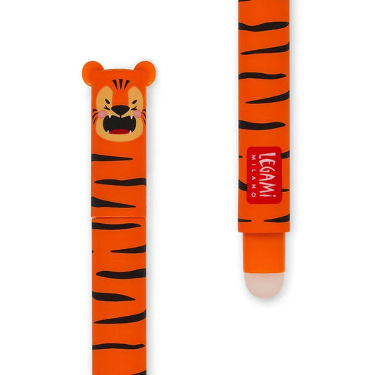 Legami Erasable Tiger Pen - Orange Ink
