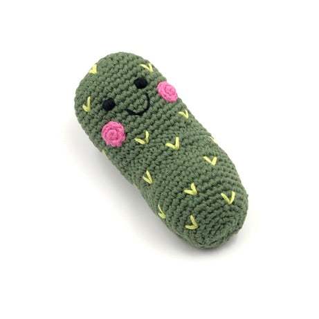 Friendly Pickle Rattle