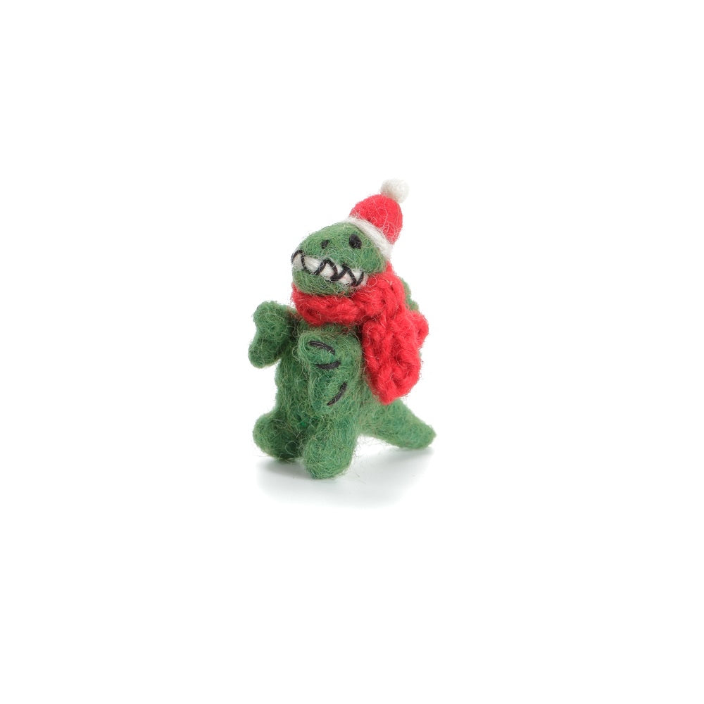 Mini T Rex Christmas Tree Decoration