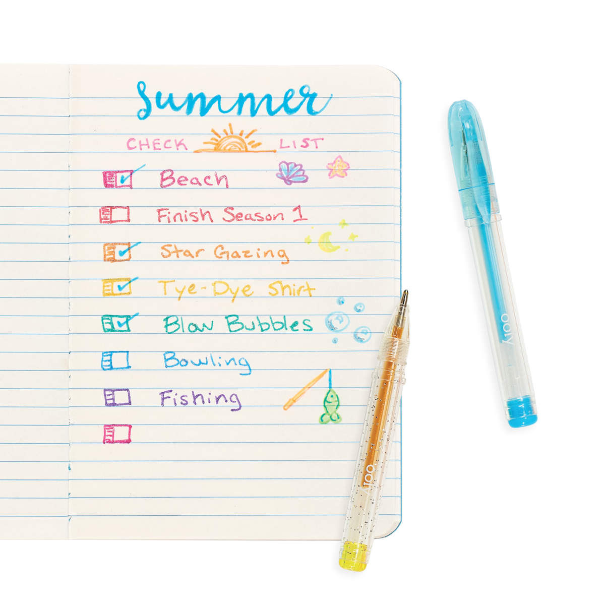 Ooly Mini Doodlers Fruity Scented Gel Pen Set