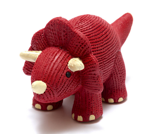 Triceratops Natural Rubber Teether and Bath Toy