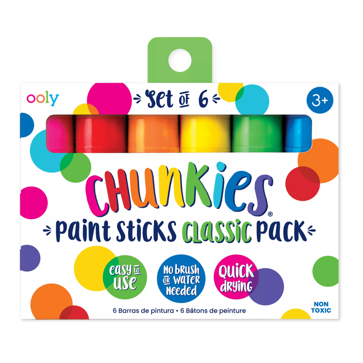 Ooly Chunkiest Paint Sticks - Classic Pack of 6