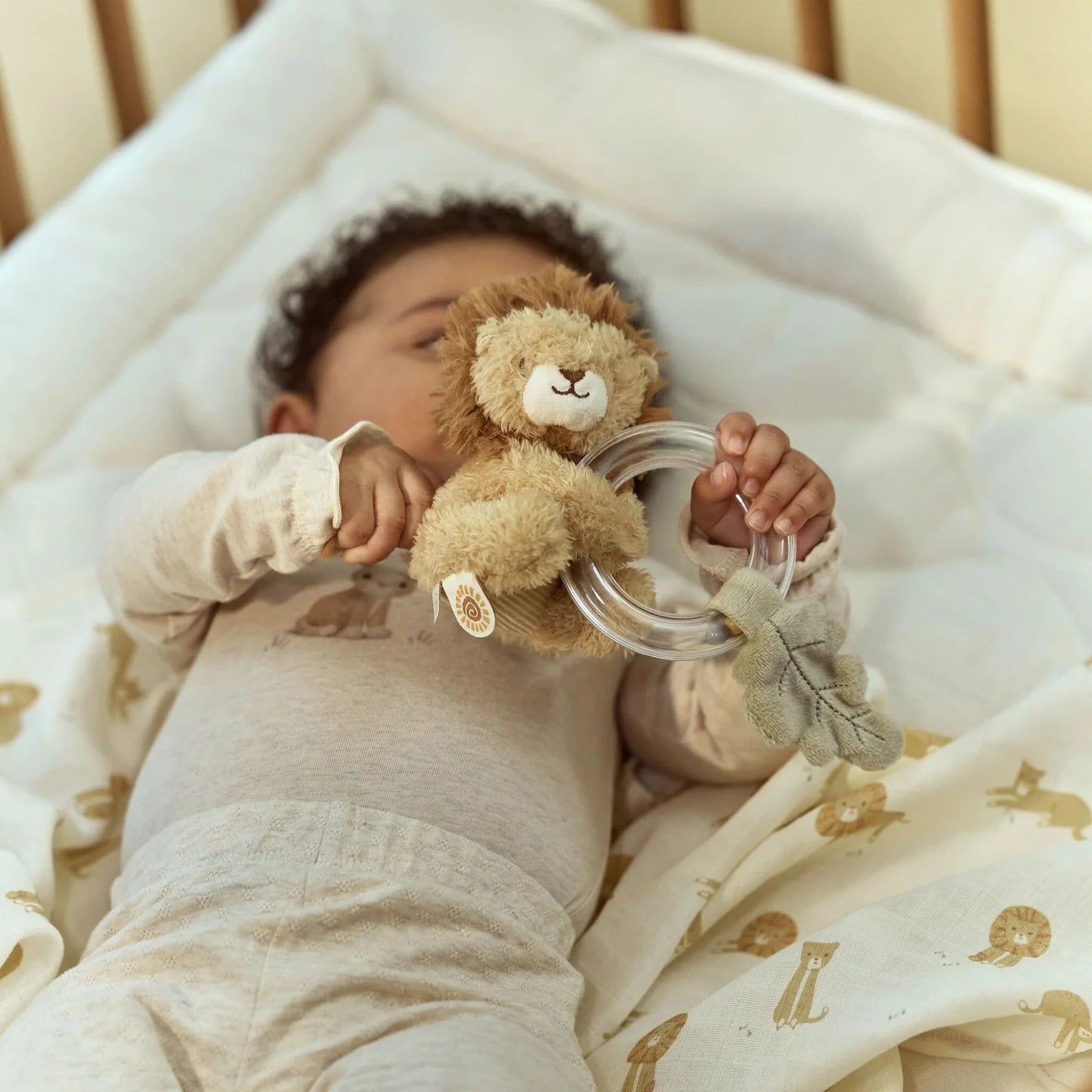 Little Dutch Lion Ring Rattle Safari Friends