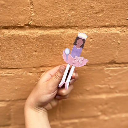 Make Your Own Ballerina Peg Doll