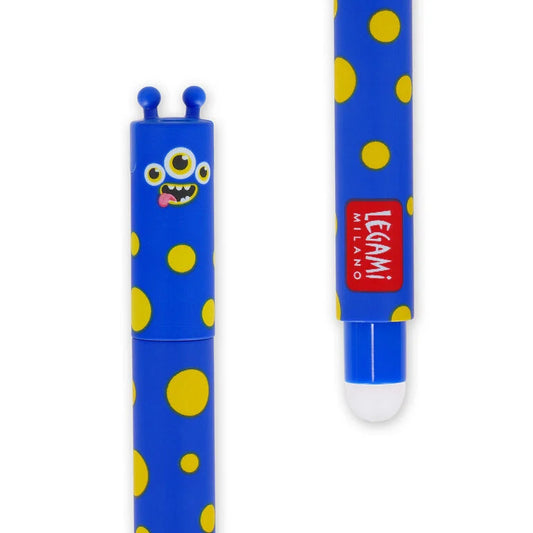 Legami Erasable Monster Pen - Blue Ink
