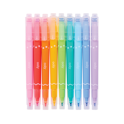 Ooly Confetti Stamp Double Ended Marker Pens