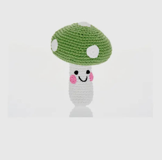 Toadstool Rattle - Apple Green