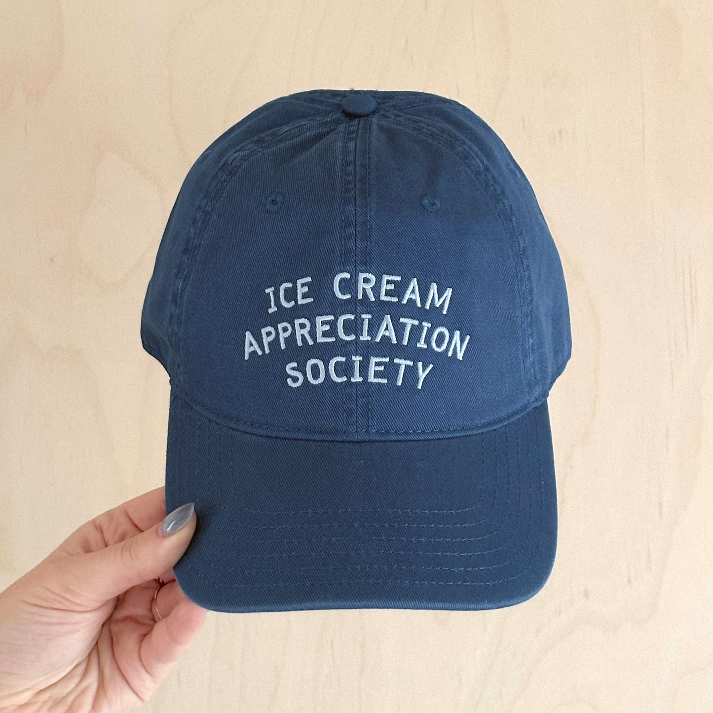 Ice Cream Appreciation Society Baseball Cap - Navy Blue