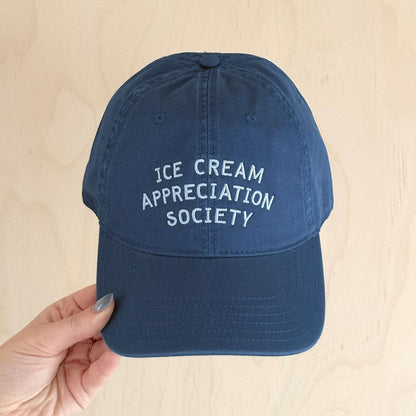 Ice Cream Appreciation Society Baseball Cap - Navy Blue