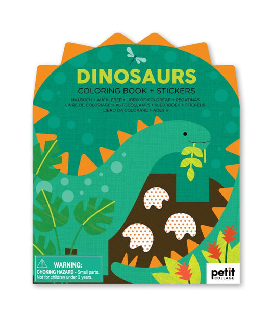 Dinosaurs Colouring Book and Stickers