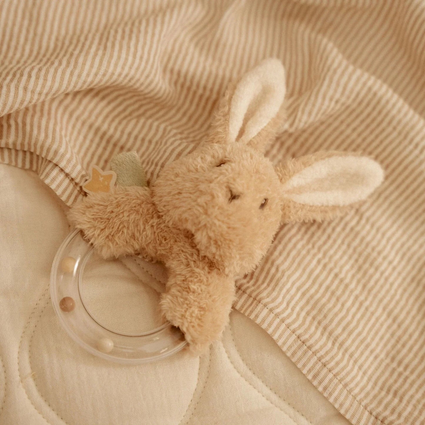 Little Dutch Rabbit Ring Rattle Newborn Naturals