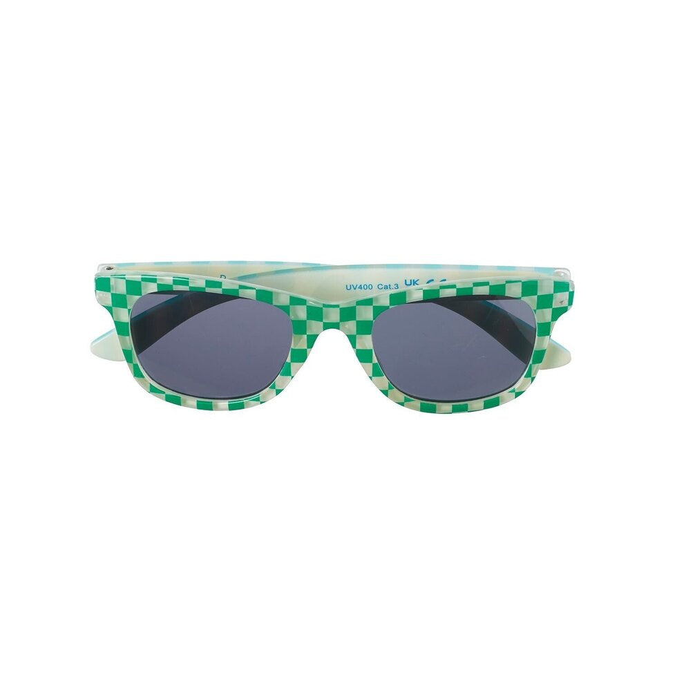 Check and stripe sunglasses