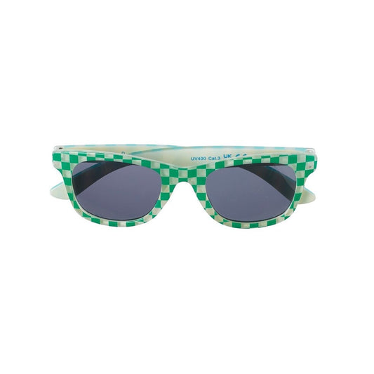 Check and stripe sunglasses