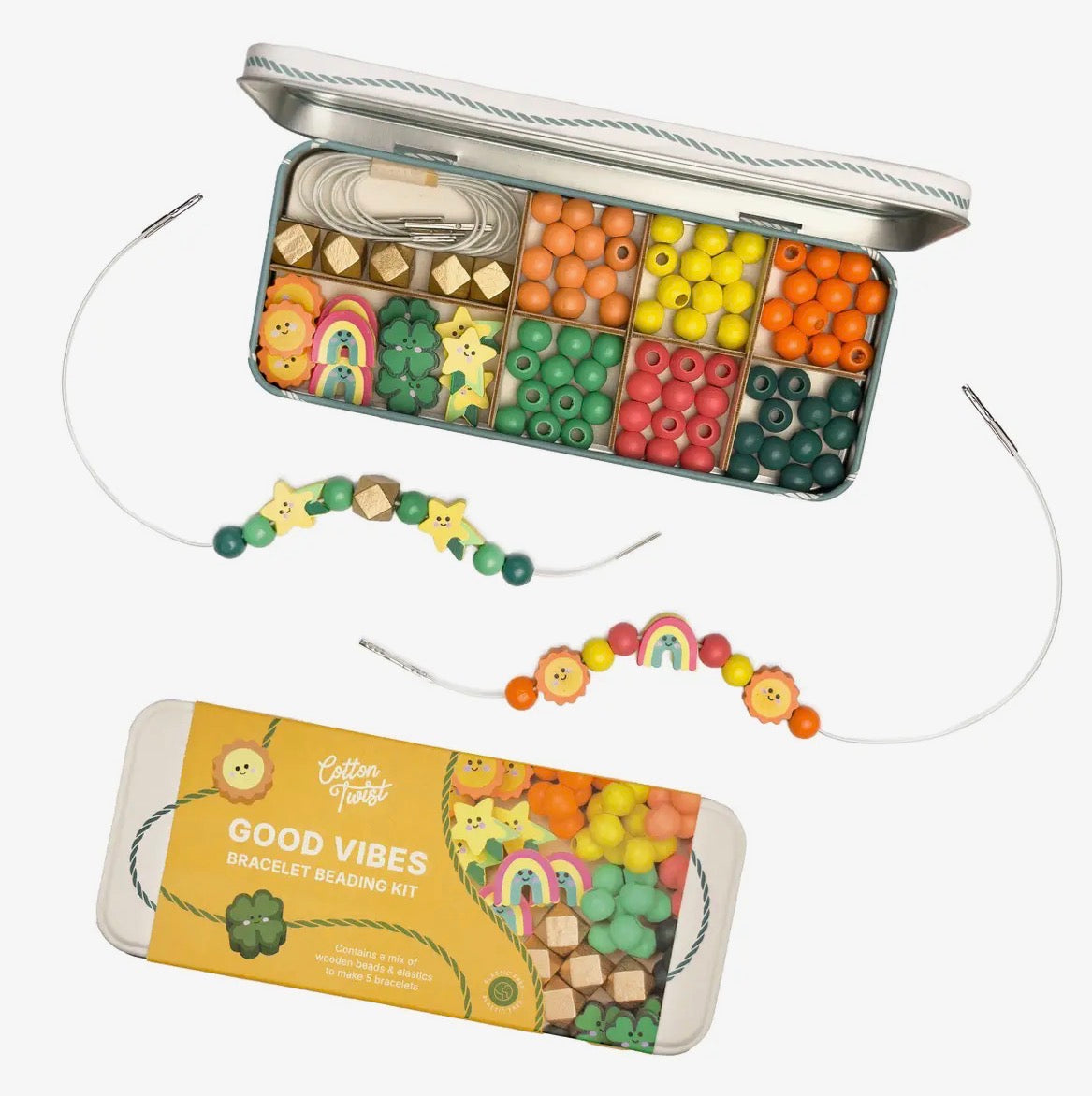 Make Your Own Good Vibes Bracelet Tin