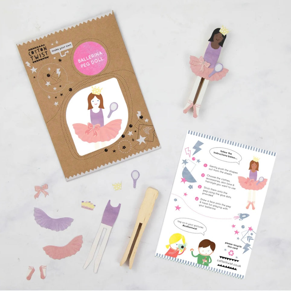 Make Your Own Ballerina Peg Doll
