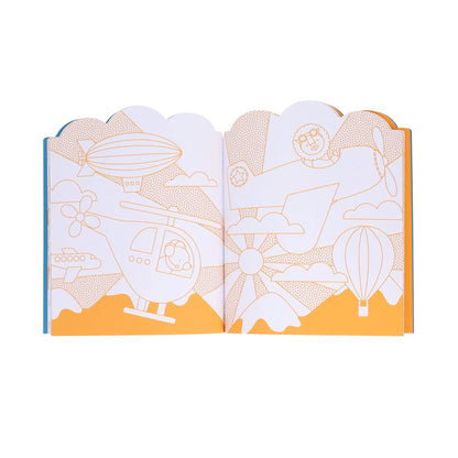 Vehicles Colouring Book and Stickers
