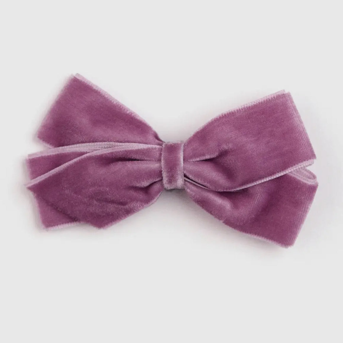 Velvet Bow Hair Clip - Various Colours