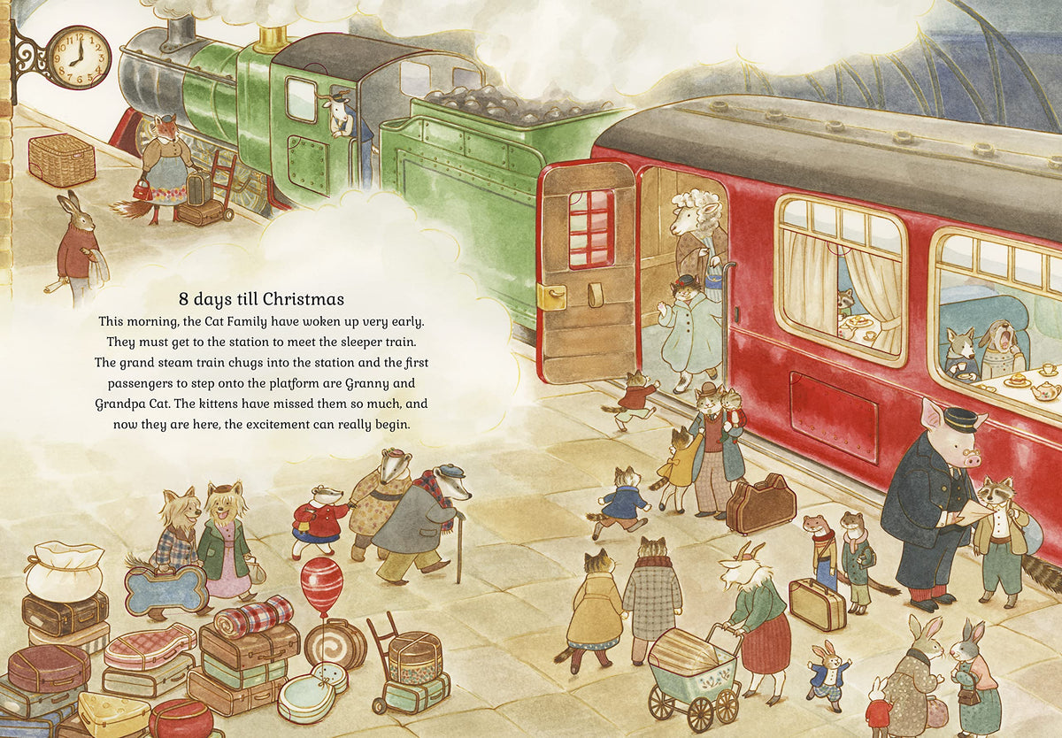 Cat Family Christmas- A lift the flap advent book
