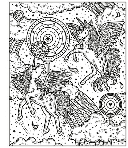 Unicorn World Magic Painting Book