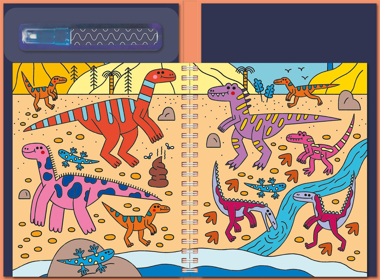 Dinosaurs Water Painting