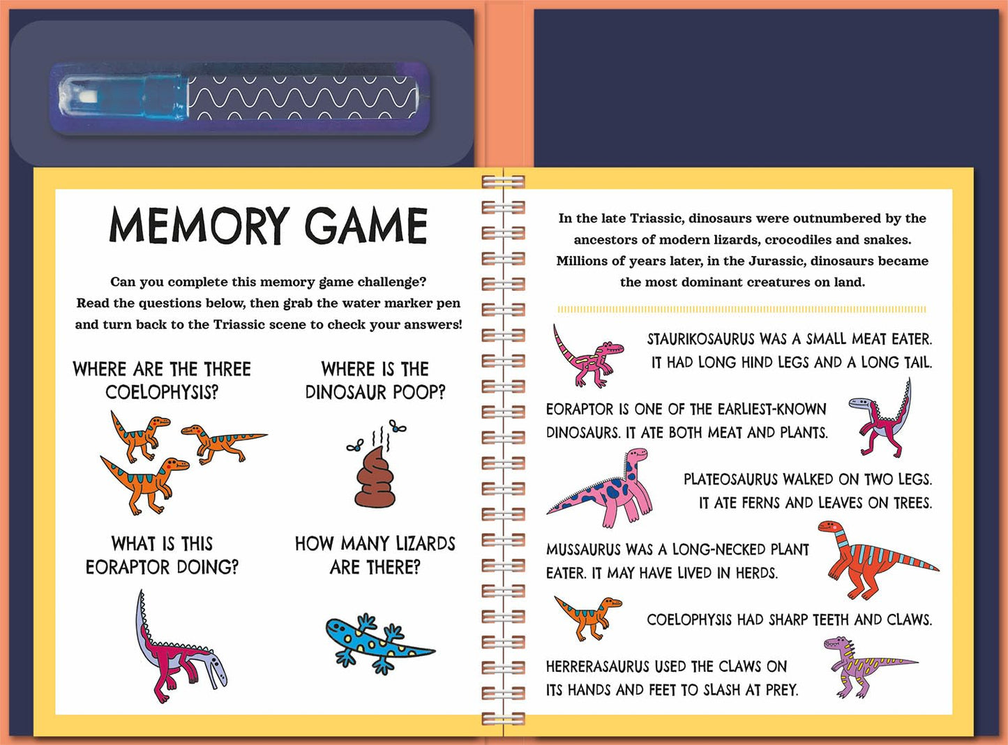 Dinosaurs Water Painting