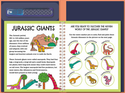 Dinosaurs Water Painting