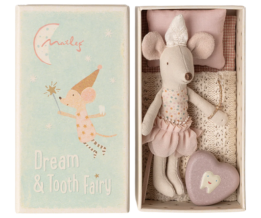 Maileg Tooth Fairy Mouse Little Sister in Matchbox