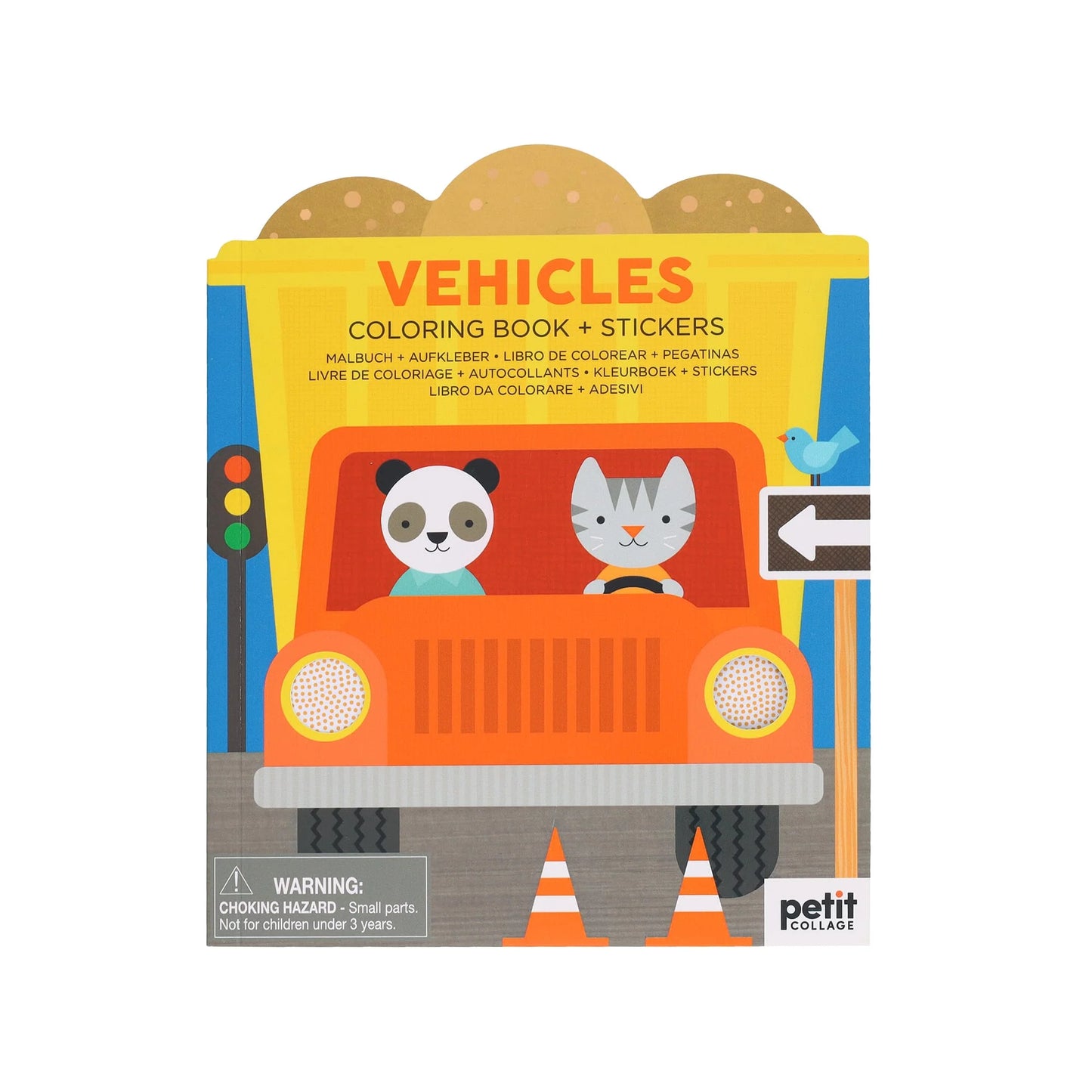 Vehicles Colouring Book and Stickers