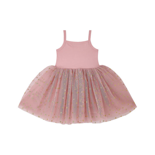 Vintage Pink Star Dress