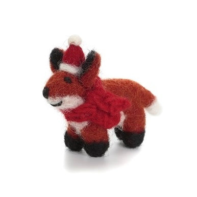 Mini Fox Christmas Tree Decoration