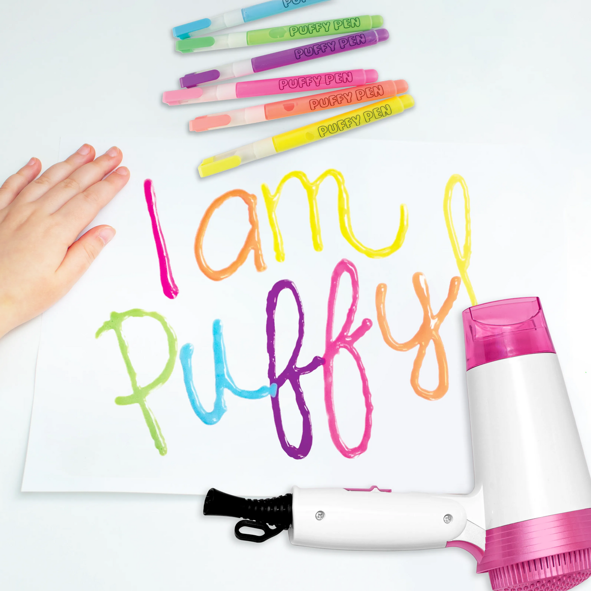 Ooly Magic Puffy Neon Pens - Set of 6