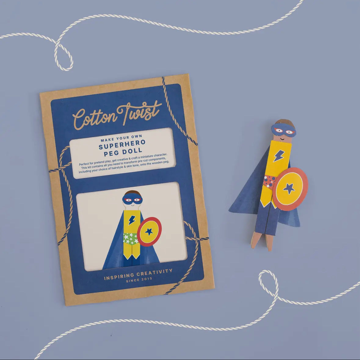 Make Your Own Super Hero Peg Doll