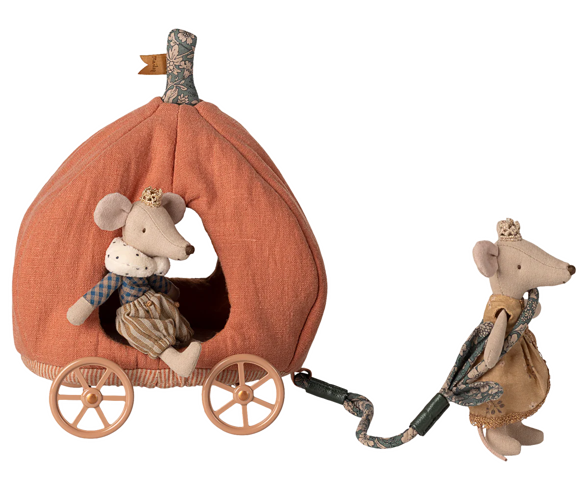 Maileg Mouse Pumpkin Carriage