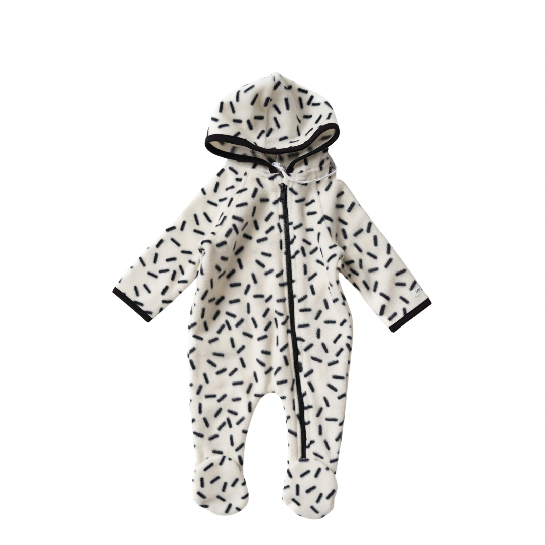 Mini & Moi Speckle Fleece Pramsuit