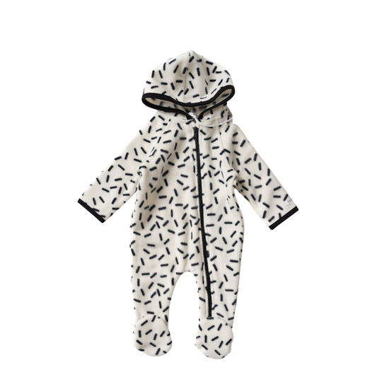 Mini & Moi Speckle Fleece Pramsuit