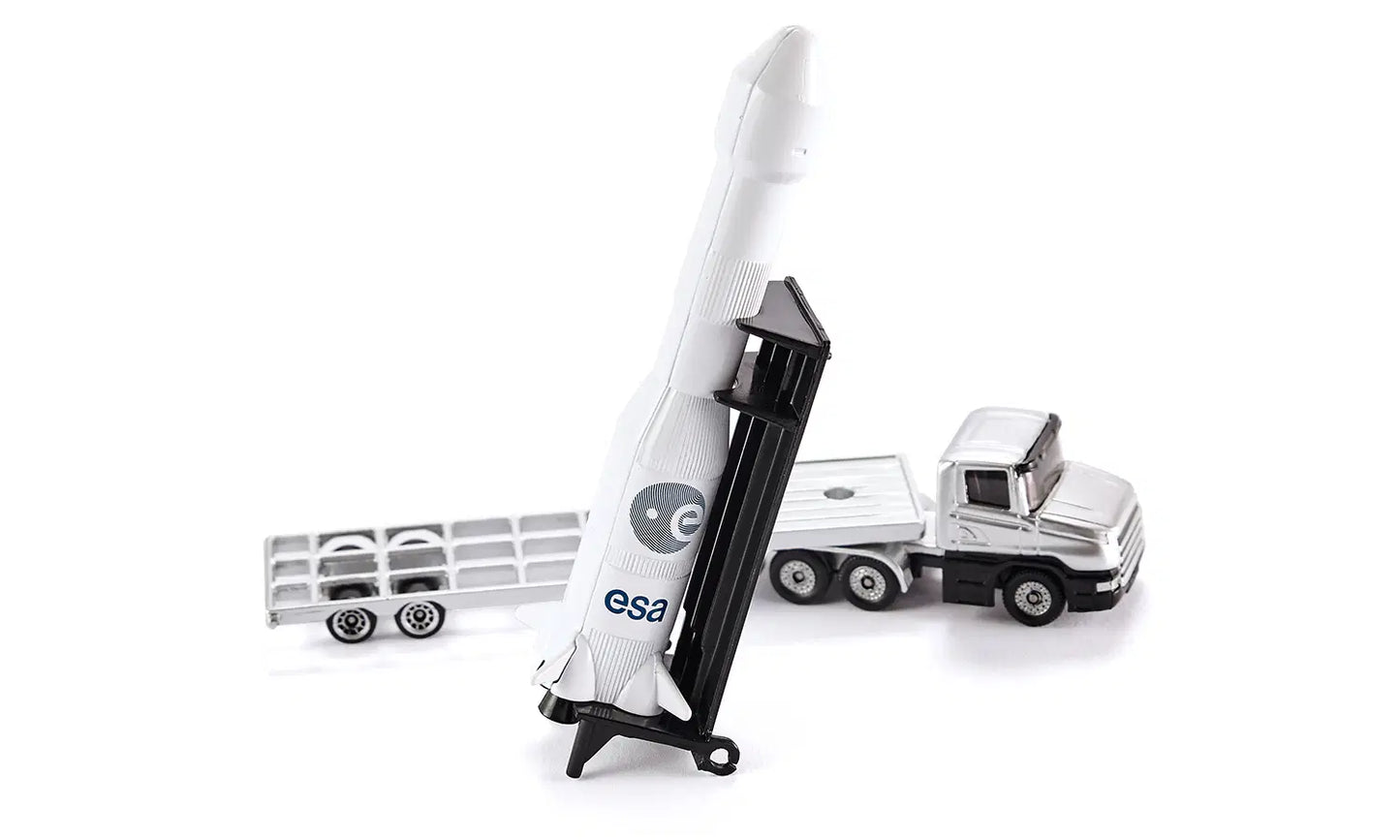 Siku Low Loader Lorry with Space Rocket